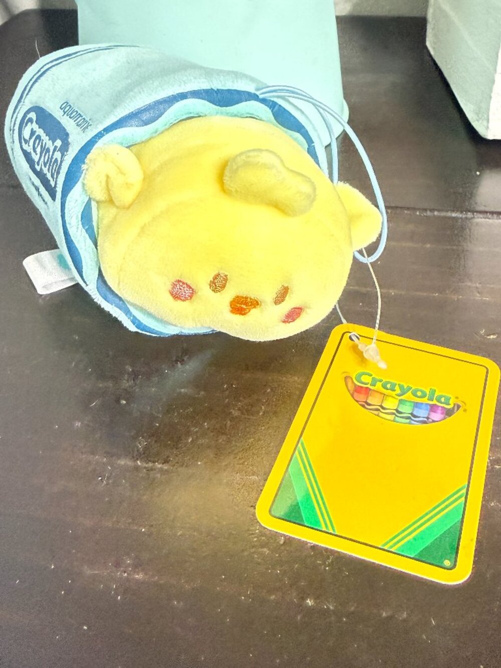 Anirollz Crayola Aquamarine Crayon Yellow Duck Ducky 7" Plush with Tag